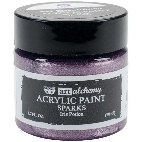 Prima Marketing - Finnabair Art Alchemy Sparks Acrylic Paint 1.7 Fluid Ounces - Iris Potion